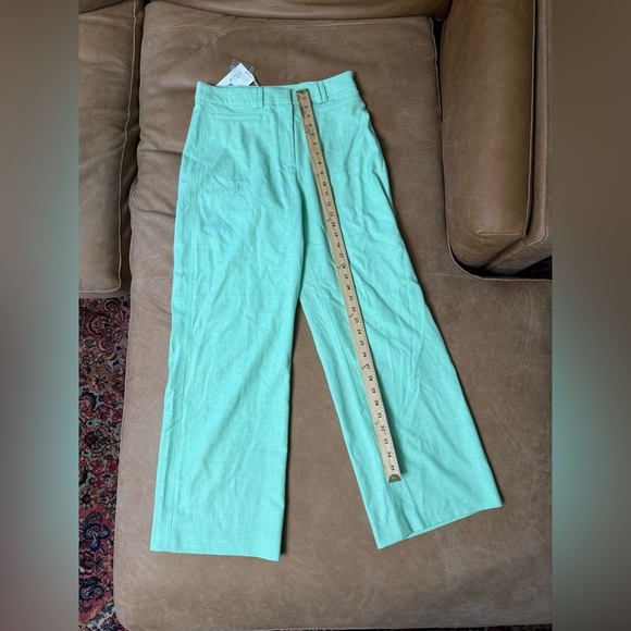 NORR Freya Pants Slacks Mint Green Women’s Size Medium NWT Flawed - Picture 2 of 9